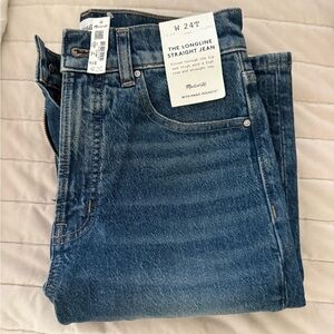 NWT Madewell Straight Leg Jeans - Classic Denim